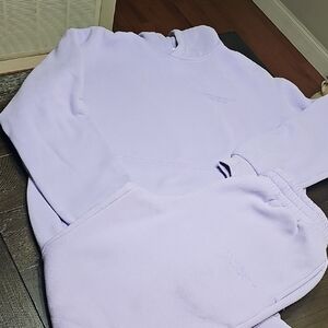 COMFRT Pastel Light Lavender Cozy Sweatshirt and Sweatpants Set